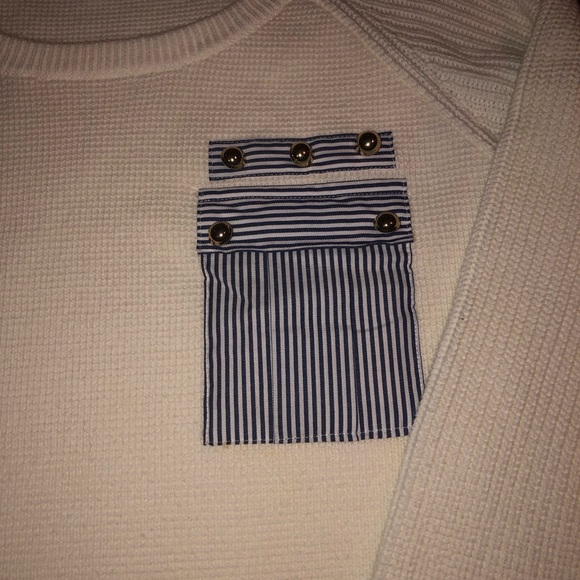 Crown & Ivy Sweater X-Large Cream 24” long 23” chest. New but No tags. - Picture 3 of 6